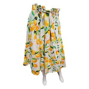 Her Destiny Orange Print Maxi skirt size Large